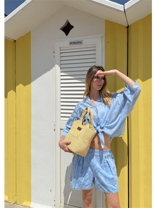 Short in pizzo san gallo DIECI MINUTI | FB666P93R21Q1